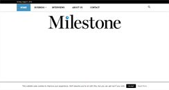 Desktop Screenshot of milestonemagazine.com