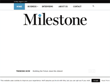 Tablet Screenshot of milestonemagazine.com